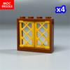 Non-Toxic Moc Bricks Pane Lattice Window 1X2X3 1X4X3 For Building Blocks Garden Scene 60607 60594 Assembles Particles Children'S Toys