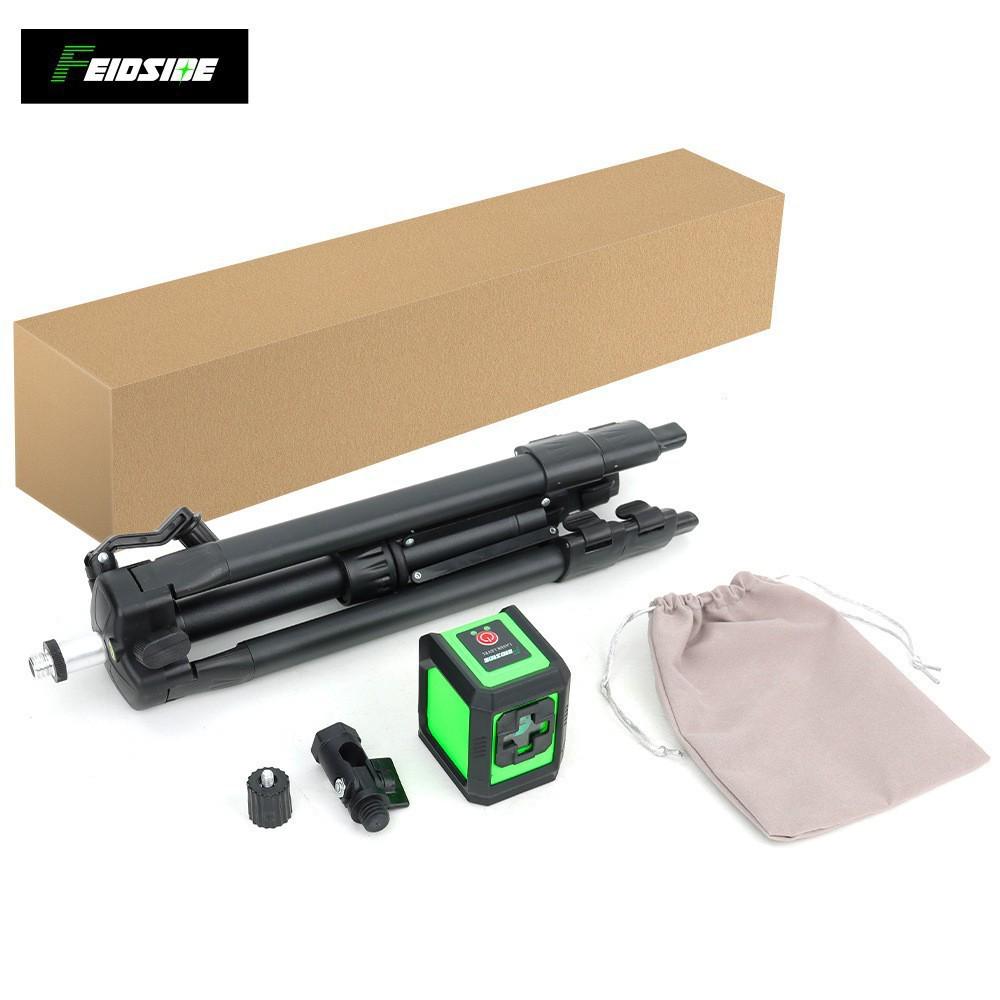 Mini Portable High-Precision 2-Line Laser Level with Green Light and Infrared