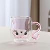 Cute Double-Wall Glass Rabbit Mug