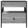  LED Infinity Coffee Table, Gray Sonoma Oak, 50x50x51 Cm