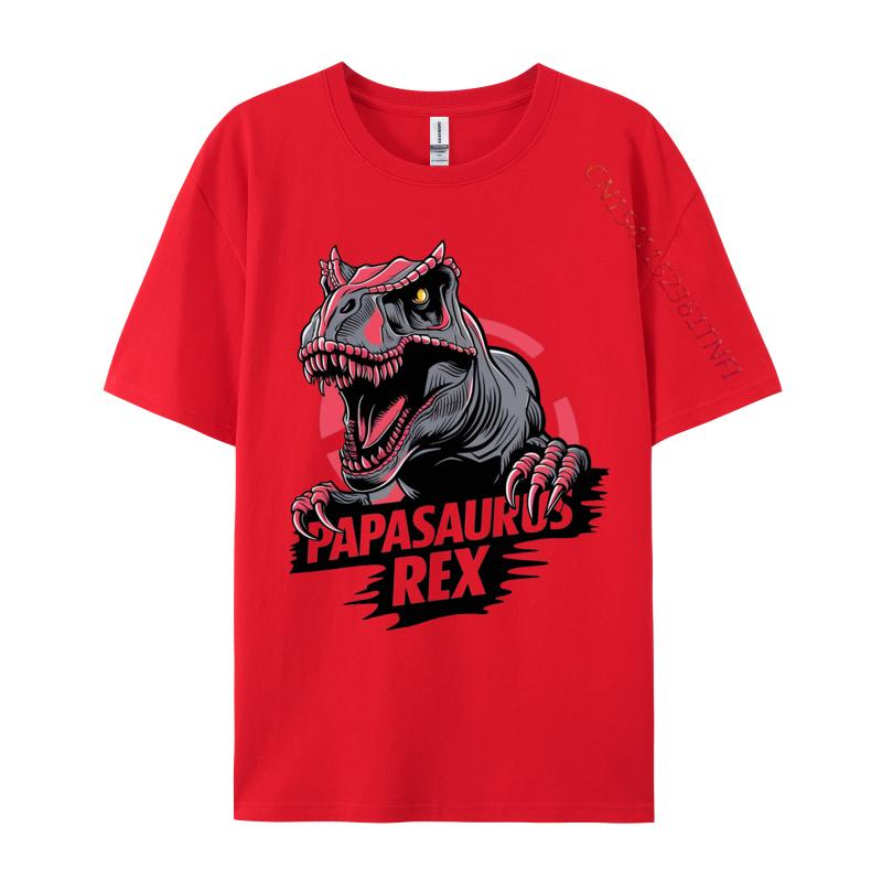 Papasaurus Rex Tshirt Combed Cotton Personalized Tops Shirt Prevalent Mens Tshirts Classic NEW YEAR DAY TShirt