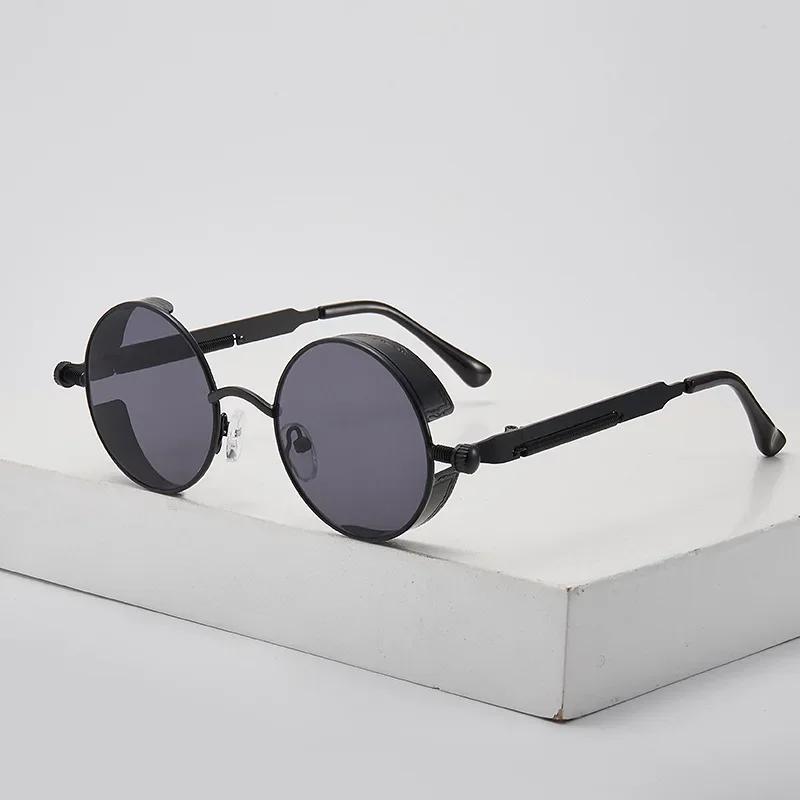 Vintage Round Steampunk Sunglasses Man Woman Retro Shades Candy Colors Mirror Sun Glasses Fashion Gothic Driver