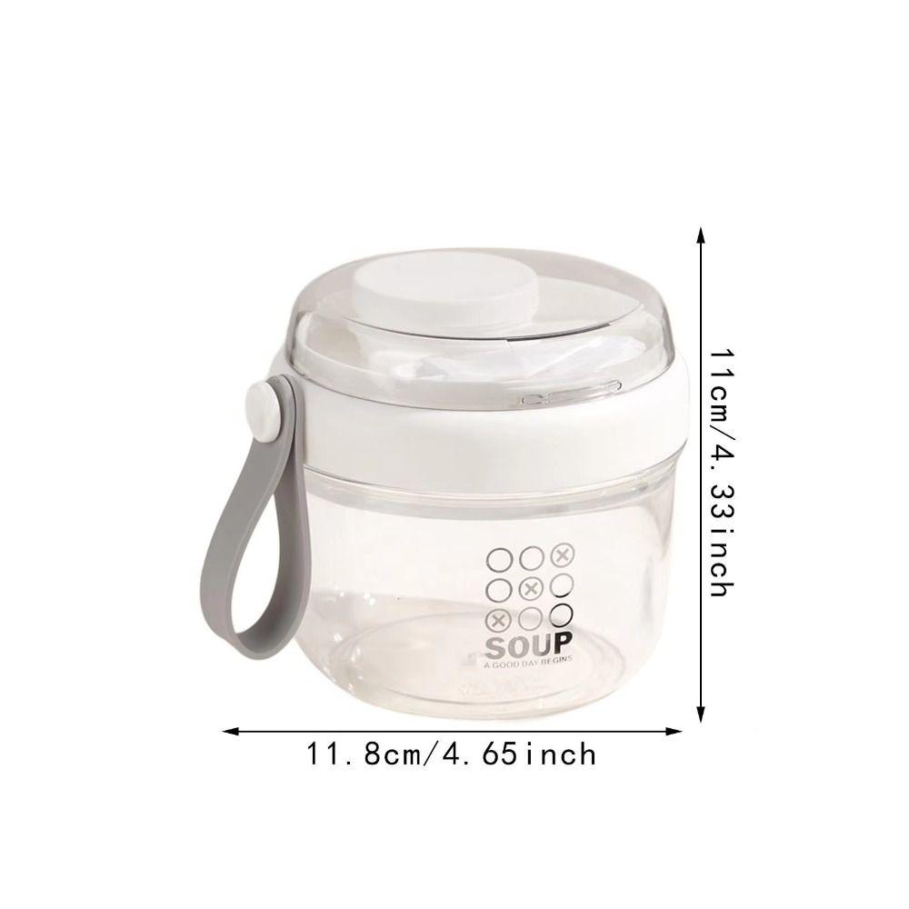 650ml Salad Containers Portable Overnight Oatmeal Cup Reusable Yogurt Cups  for Meal Prep