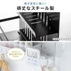 Sanwa Direct Cable Tray, Under-Desk Clamp with Magnetic Screws, Cable and Power Strip Storage,