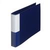 Plus 2 Ring File Super Economy FC-111RF A4-E Horizontal Navy 84-631