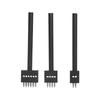 3Pcs Leather Perforated Tool Black Tooth Durable Quick Easy DIY Leather Craft Tool Kits4mm