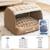 Houndstooth Dog Bed for Large Dogs & Cats - Autumn/Winter Deep Sleep Bed