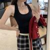 Summer French women's sports sling vest inside, new Spice Girl niche slim-fit sleeveless bottoming top