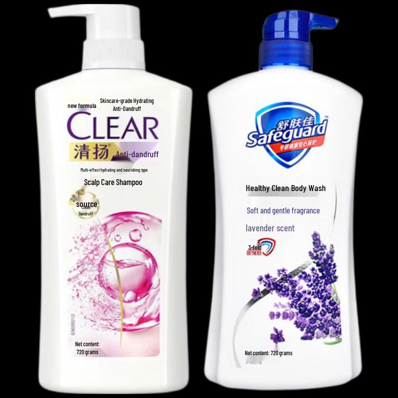 

Clear Women s Hydrating Shampoo & Safeguard Lavender Shower Gel Set