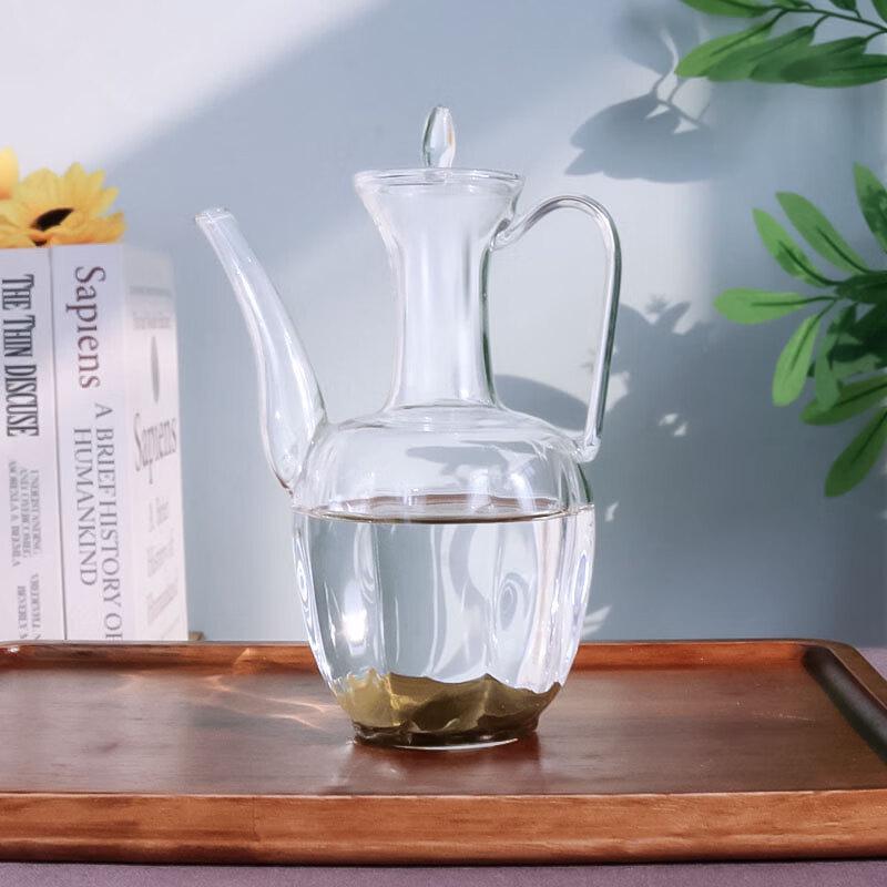 Retro Glass Teapot Set with 2 Cups