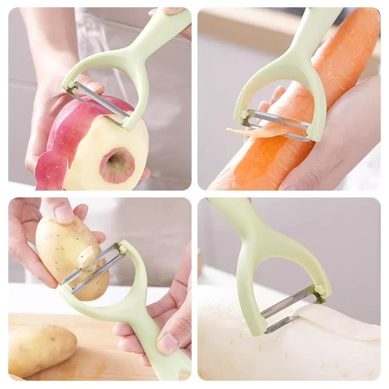 Stainless steel peeler with PP handle, potato and household vegetable and fruit peeler, fruit knife, kitchen utensils