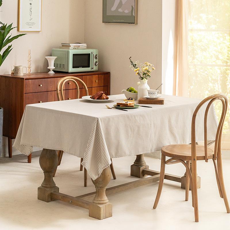 Tablecloth Fabric Modern Simple Student Literary Dining Table Fabric European Solid Color Rectangle Coffee Table Tablecloth Spot 60*60cm
