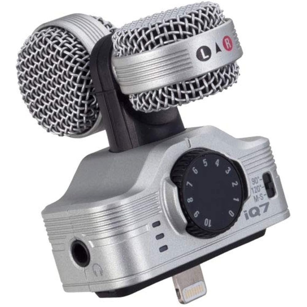 Zoom MS Stereo Microphone iQ7 for iPhone/iPad