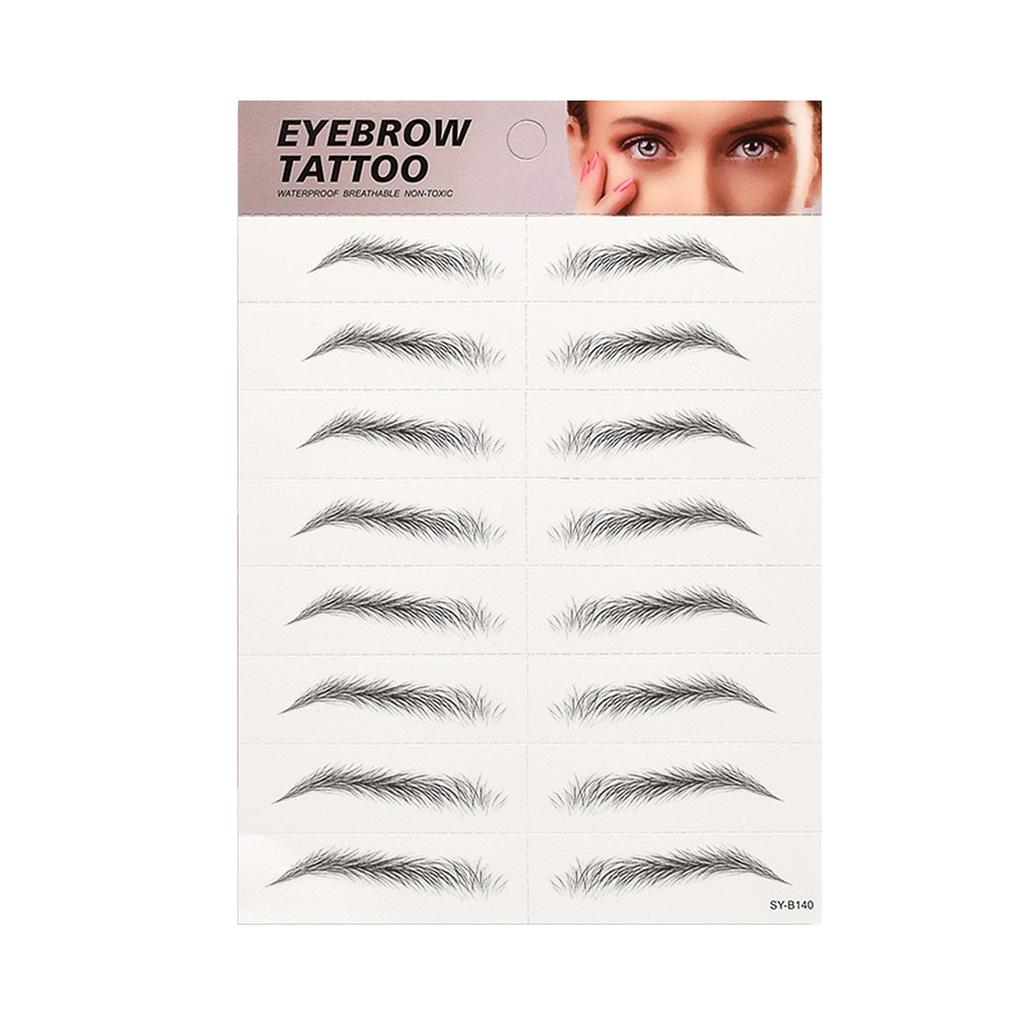 Tattoo-Augenbrauen-Aufkleber, wasserdicht, permanente Augenbrauen-3D-Imitation, Augenbrauen-Tattoos, 3D-haarähnlich