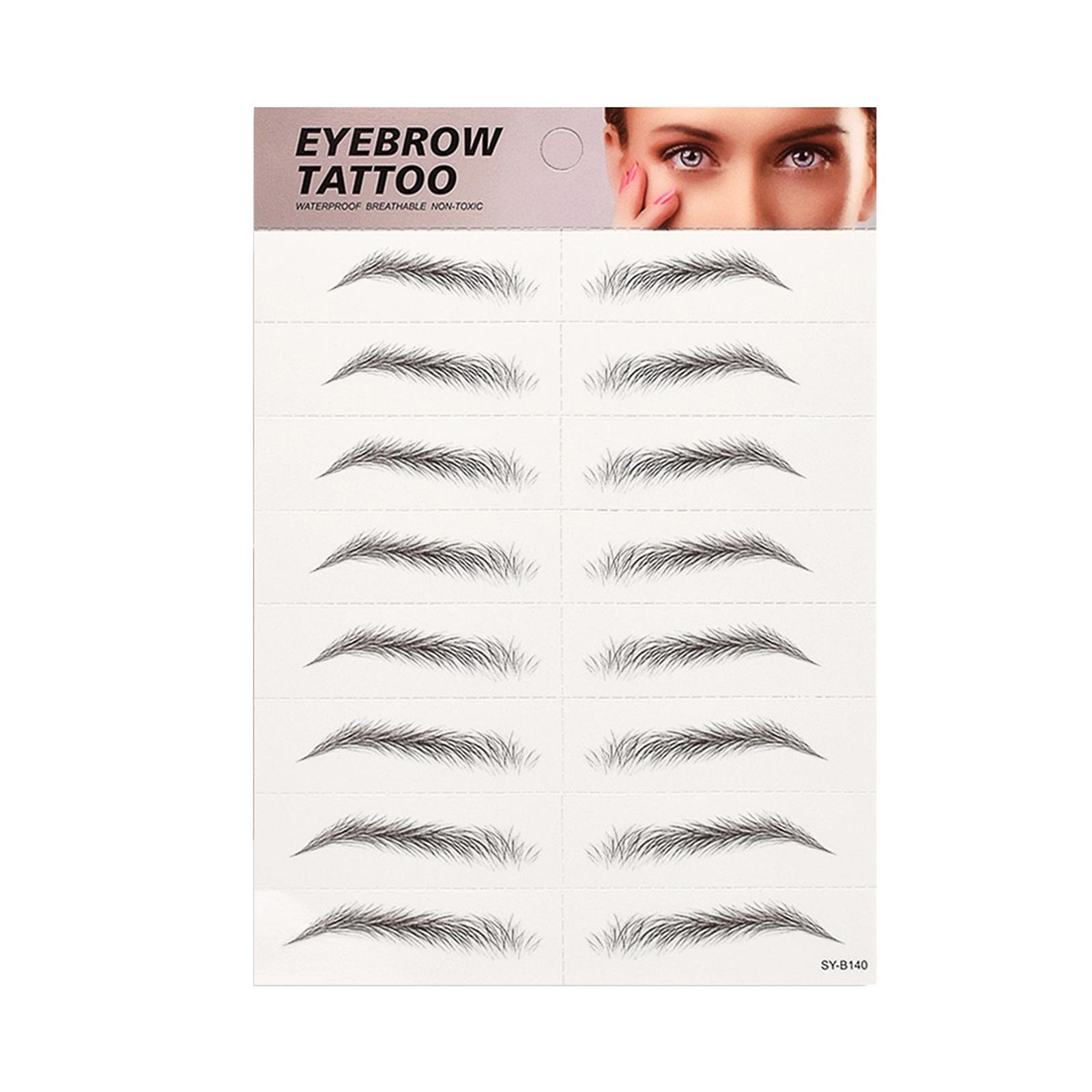 

Татуировки Наклейки для бровей Водонепроницаемые Перманентные брови 3D Имитация татуировки бровей 3D Волосы