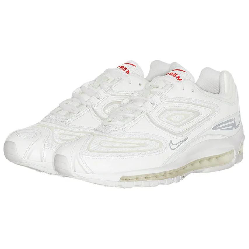 Supreme x Nike Air Max 98 TL SP Bílé Unisexové Tenisky Metalicko-Stříbrná Plachetnicová DR1033-100