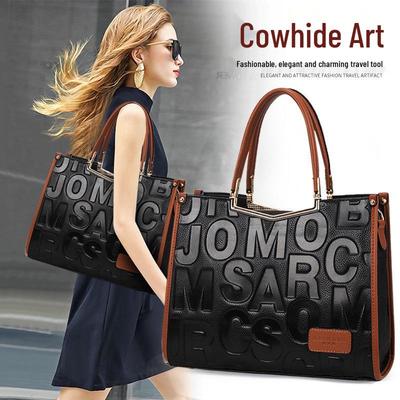 Qian Dian 2025 Stylish Versatile Women's Handbag - Large Capacity Genuine Leather Ladies' Bag