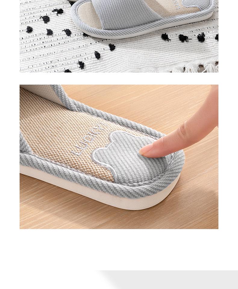 2025 Women's Cotton-Linen Slippers: Non-Slip, Silent, Indoor/Outdoor Comfort for Spring, Summer, and Autumn