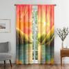 Vivid Colors Nature Landscape View SkyPrinting Room Darkening Window Area Curtain Living Living Space Bedrooms Bathing Room Kitchen Doorways Cabinet