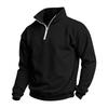 Men's Casual Quarter-Zip Stand Collar Sweatshirt