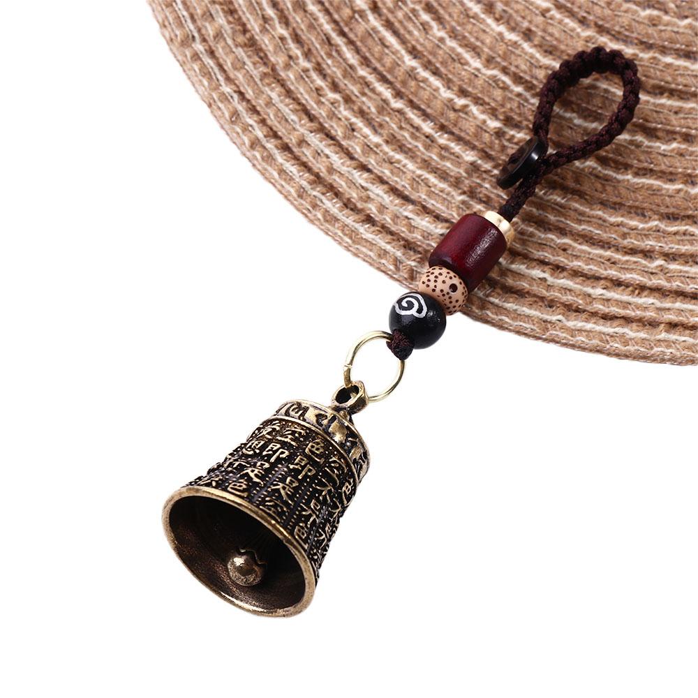 Pendants Lucky Rope Brass Bell Tibetan Buddhism Car Key Chain Keyfob Key Rings Car Key Chain