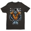 Bloco Celular Macaco Engraçado Camiseta Macaco Gorila Ficha Criminal Algemas Fumando Charuto