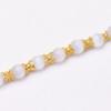 Double-Sided Gold-Plated Hollow Flower Beaded DIY Bracelet/Necklace