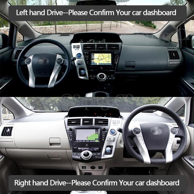 For Toyota Prius V Daihatsu Mebius 2012 2013 2014 2015 2016 2017 2018 ZVW40 Anti-Slip Mat Dashboard Cover Pad Accessories