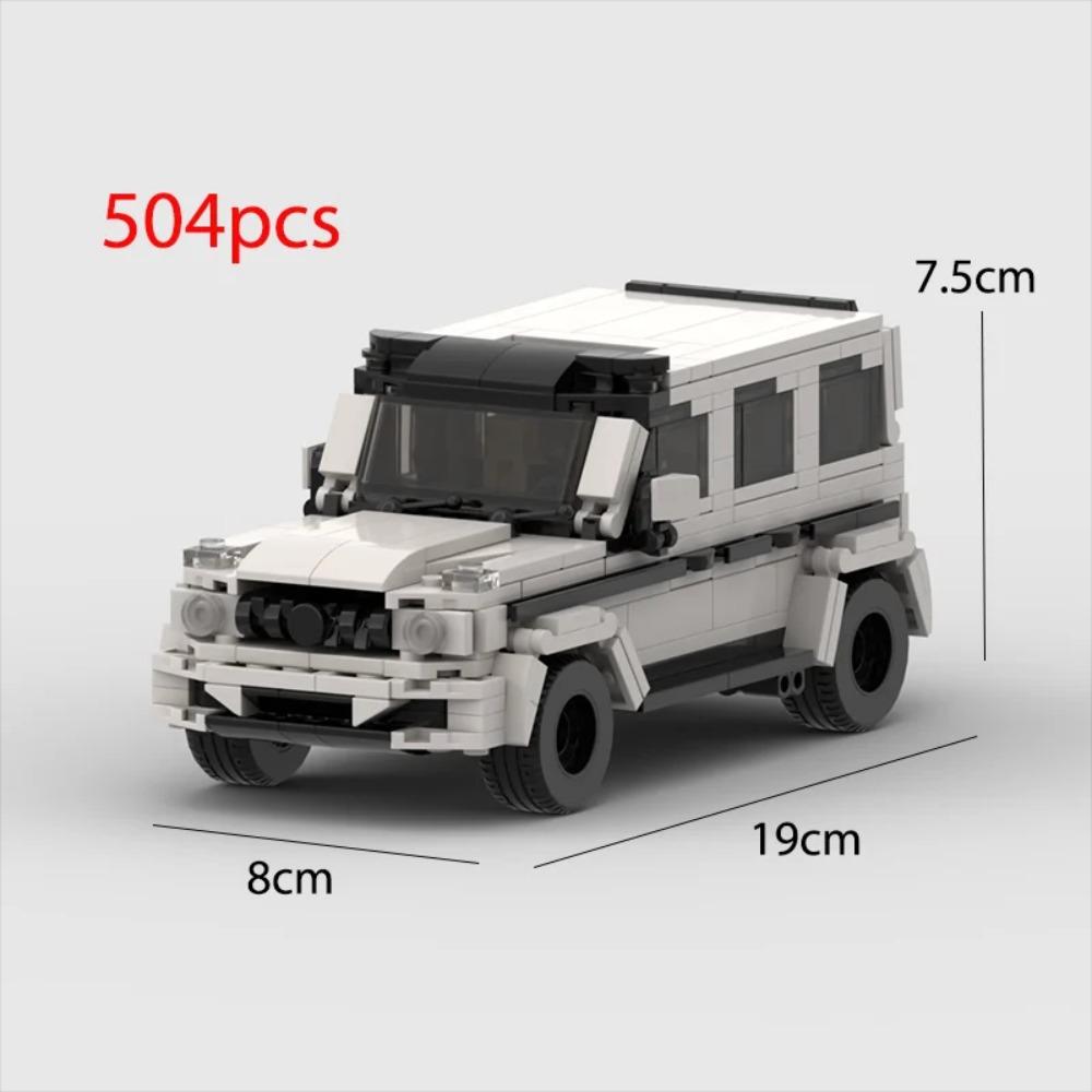 MOC SUV Městské Auto Závodník Klasické Terénní Stavebnice Cihla Závodní Super Technika Kreativní Garáž DIY Sada