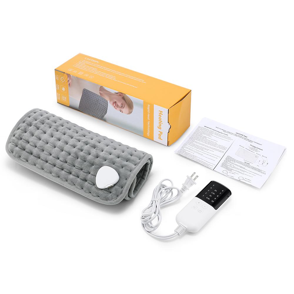 

30x60cm Electric Heating Pad Washable Winter Warm Back Neck Shoulder Blanket for Home Office Use with Timed Temperature Control