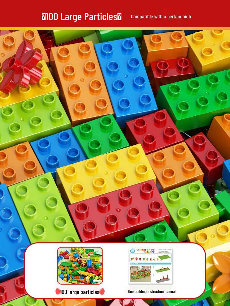 Compatible with Lego Duplo: Educational Building Blocks for Kids, Brain-Teasing Toys for Boys and Girls