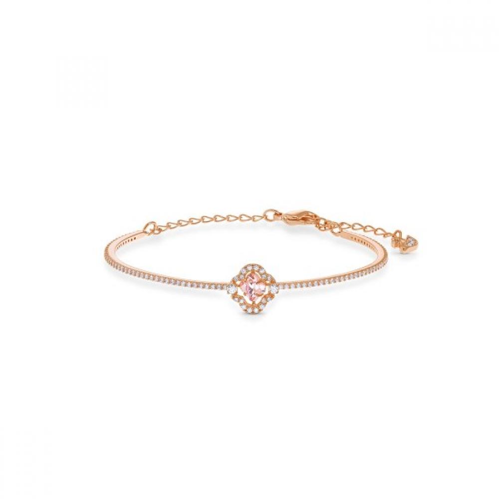 Swarovski Una Rose Gold Bangle Bracelet M