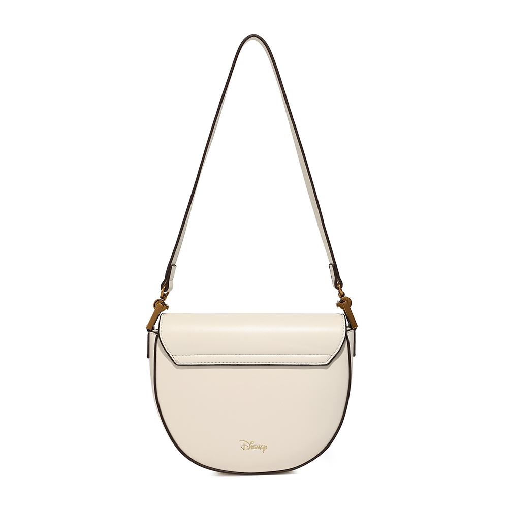 New Disney Mickey Series PU Crossbody Bag, Shoulder Bag, Portable Shoulder Bag, Handbag Trumpets Women's White BMK-71601W