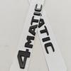 3D ABS Chrome Black Car Letters Logo 4MATIC Emblem Sticker Nameplate Rear Trunk Badge For Mercedes Benz 4MAITC Acciessories