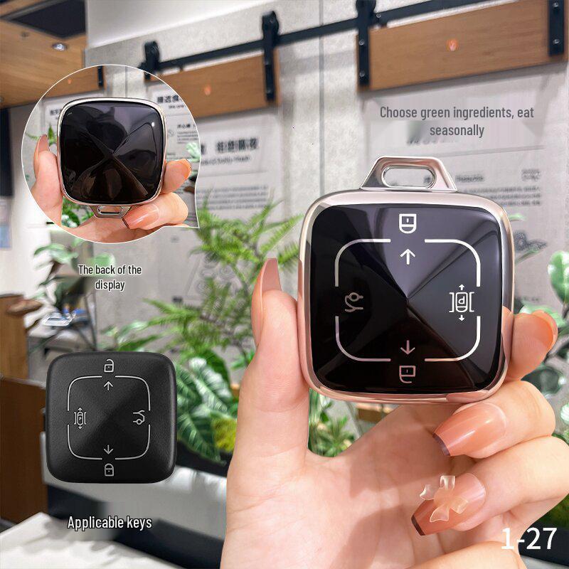 Zeekr Jike 007 Bluetooth Key Case - New Car Accessory for 2025 Model with 24 Snap Buttons