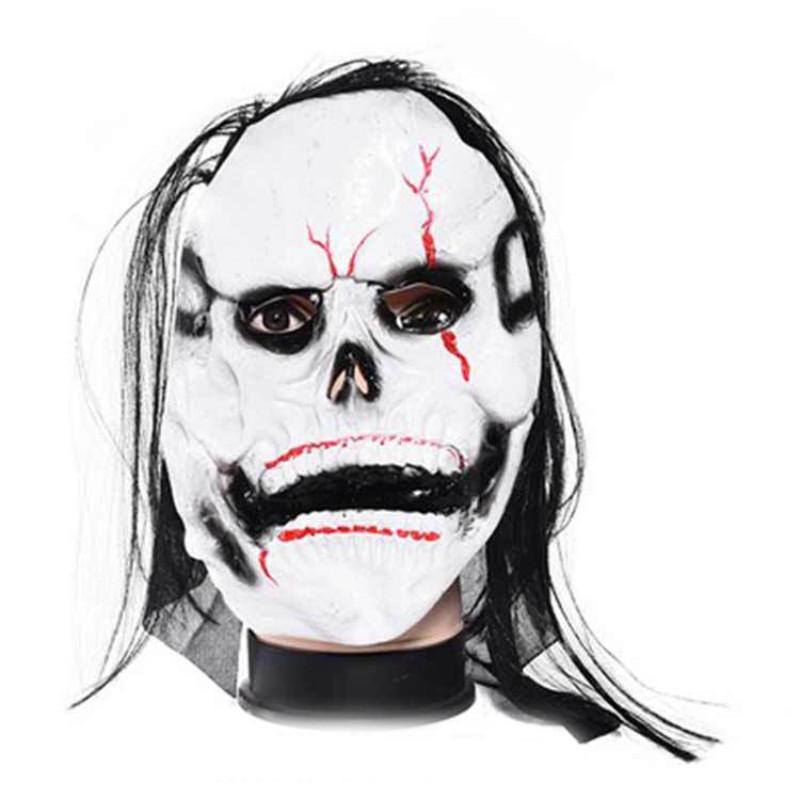 Horror Skeleton Ghost Mask Headwear Halloween Masquerade Costume Latex Props
