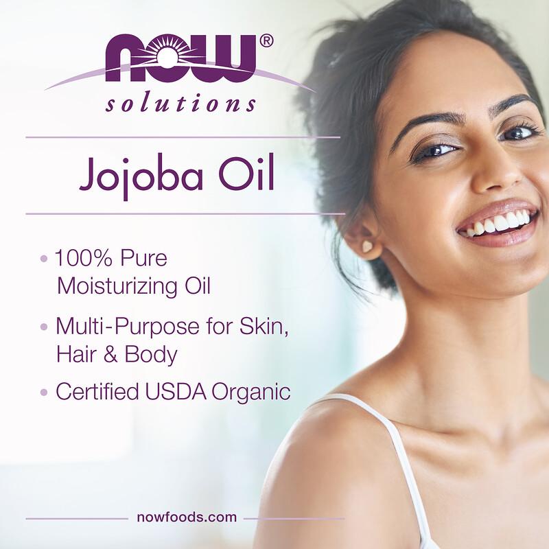 Soluções, Óleo de Jojoba Orgânico Certificado, 4 fl oz (118ml)