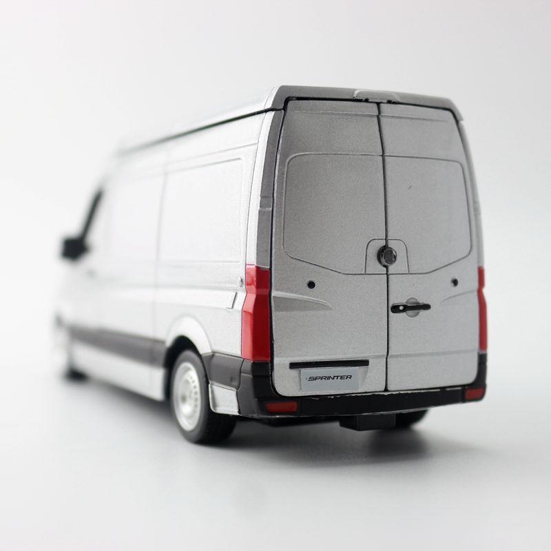 1:36 Benz Sprinter MPV Alloy Truck Car Model Diecast Metal Transport Dump Bus Commercial Car Vehicles Model Simulation Kids Gift