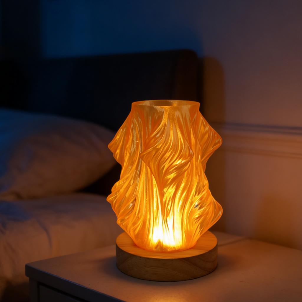 3D Decor LED Night Light Set 1 LED Christmas Candle-Eco-Friendly PLA for Home Decor Weddings/Easter Celebrations
