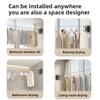 Retractable Clothesline Indoor Invisible Retracting Clothes Drying Laundry Line Wall Mounted Non-Sagging Clothes Hanger Line