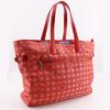 Chanel Tote TGM Tote Bag A15826 New Travel Line Red Nylon Canvas Women Used