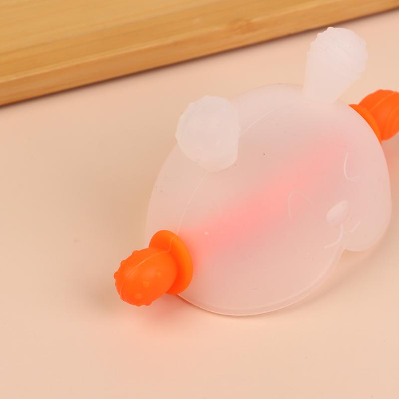 1 Set Kleinkind Beißring Baby Zahnungsgel Silikon Beißlöffel Lebensmittelecht Sicher zum Kochen und Einfrieren