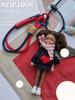Sweet Cute Black Skin Doll Pendant Hanging Backpack Ornament Diy Change Clothes Bag Charm Car Key Ring Bag Decor Itemation For Doll