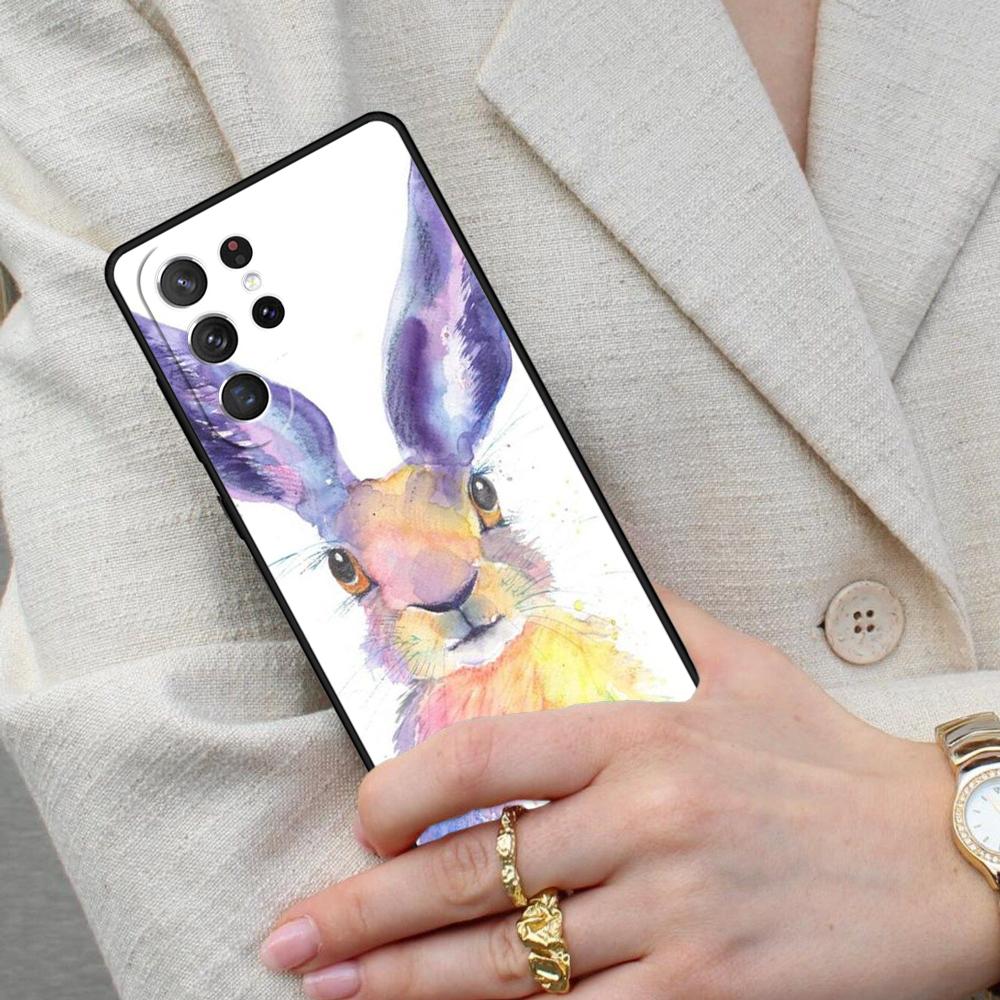 Bunny Rabbits Cell Phone Case for Samsung Galaxy S26 Ultra S25 S24 S23 S22 S21 S20 Note10 Cover