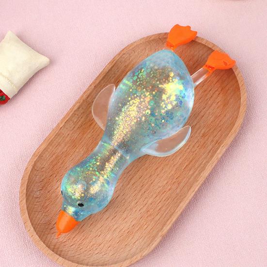 Třpytivá kachnička Fidget Hračka na odbourání stresu Průhledná kachnička Senzorická hračka Zvířátko na dekompresi Míček na stres Party drobnosti Výplň velikonočního košíku