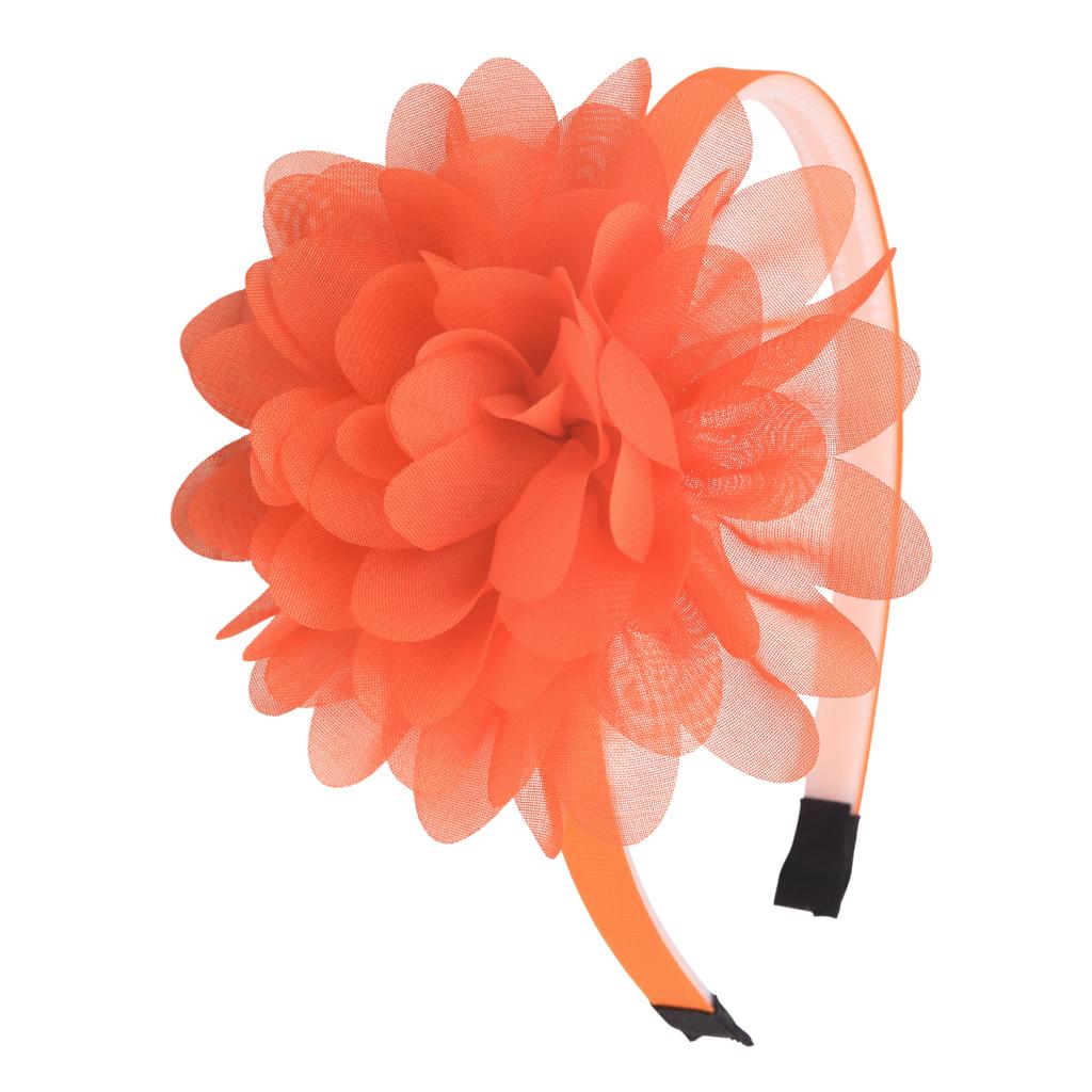 1PC Chiffon Flower Headbands Kids Girls Plastic Teeth Hairbands Floral Headband Children Girls Fashion Hair Aceessories