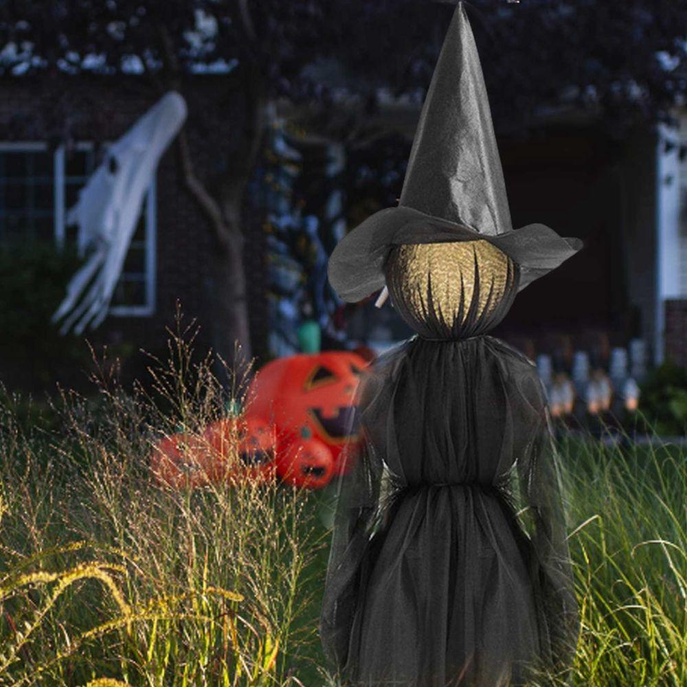 Decor Activated Sensor Halloween Decorations Light-Up Witches Halloween Prop Screaming Witches