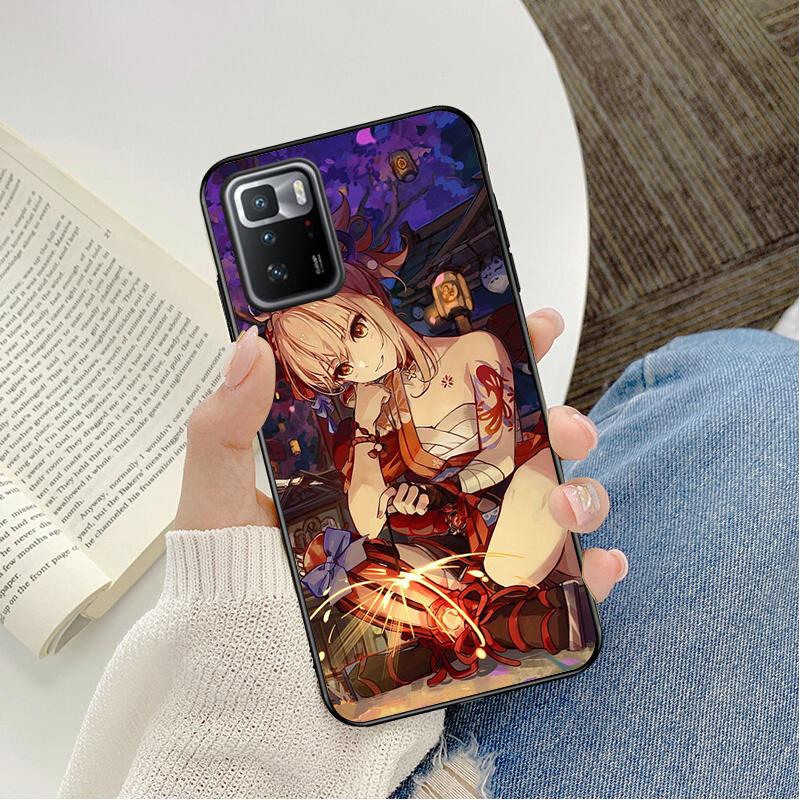Phone Case For Xiaomi Redmi Note 11 10 Pro Note 8 Pro 9Pro Note9 9S 10S 9T Redmi 10 9C 9A Genshin Impact Game Yan Fei Case
