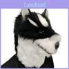 Plyschmask med Huskyhuvud med Rolig Djurkostym För Halloween Och Festevenemang