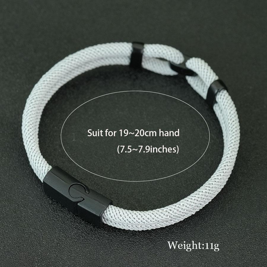 Handmade Mens Fashion Rope Bracelet A Grade 4mm Milan String With Magnetic Clasp 6 Colors Wrap Braided Cord Chain Braslet Homme